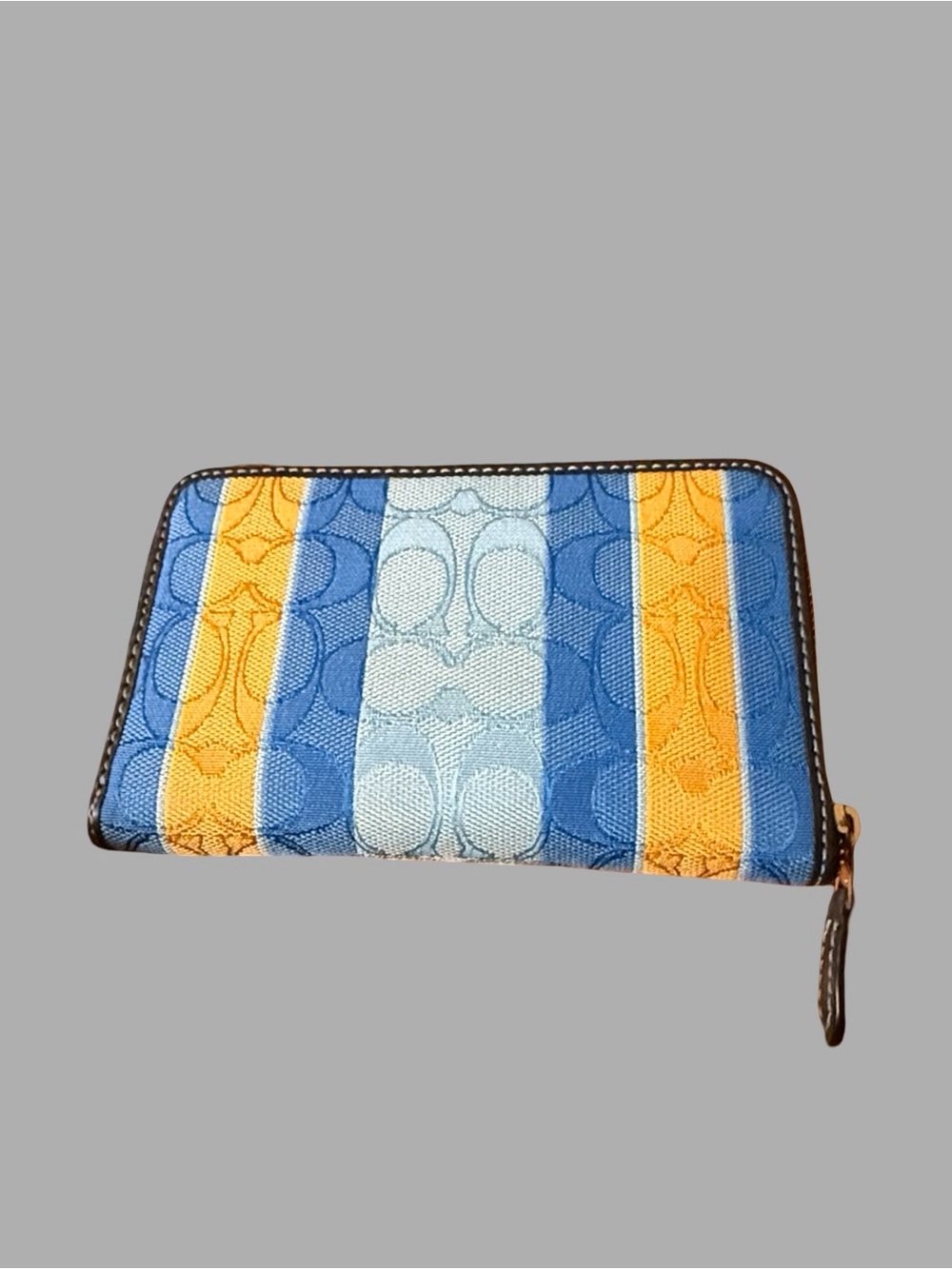 COACH Matching Set: Mollie Tote & Zip Wallet (Signature Jacquard Stripe) - Picture 10 of 12